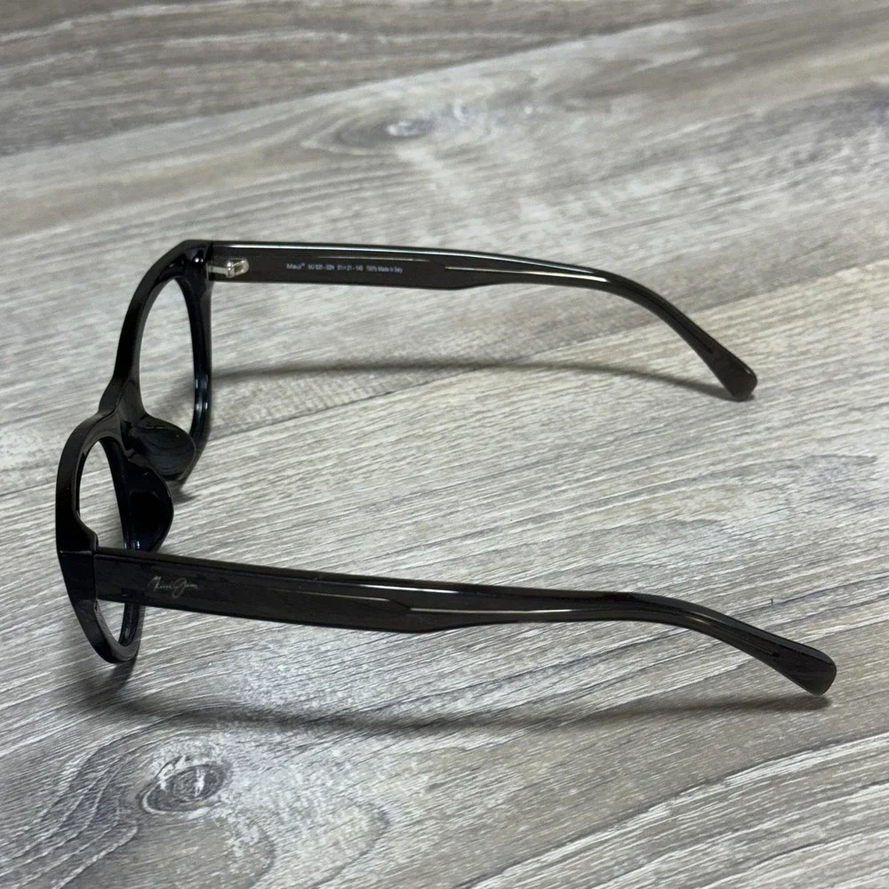 Maui Jim Capri Optical Eyeglass Frames Black 51-21-145 MJ820 02N Made in Italy‎